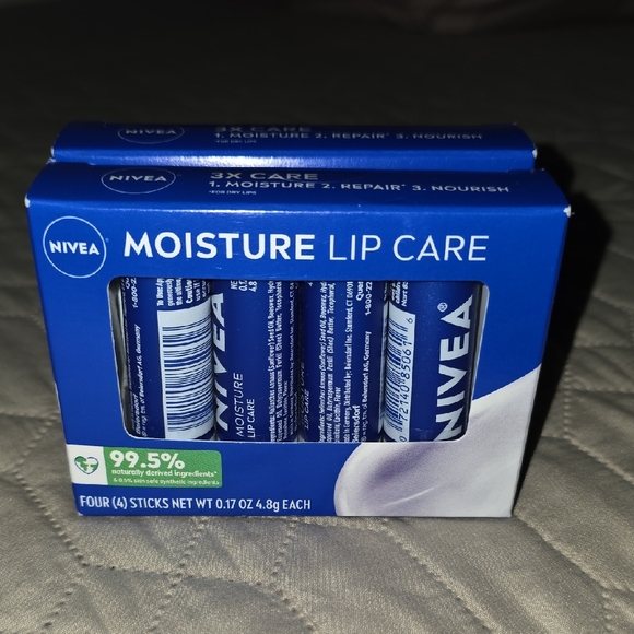Nivea Other - Nivea Moisture Lip Care 4 Pack